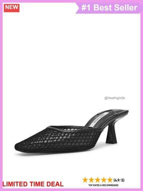 Square Toe Kitten Heel Slip-On Pump